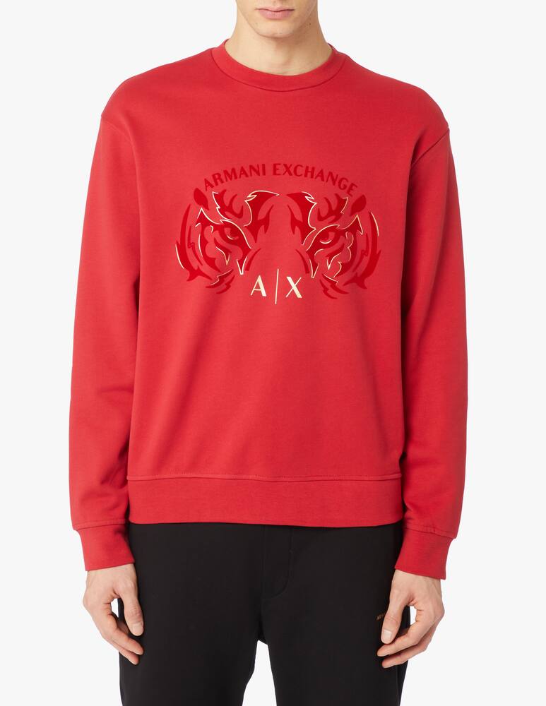 rinascente Armani Exchange Cny roundneck sweatshirt - red