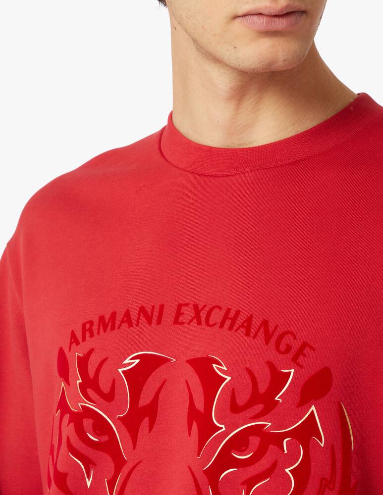 rinascente Armani Exchange Cny roundneck sweatshirt - red
