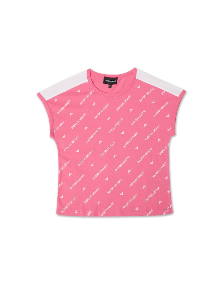 Emporio Armani Maglietta girocollo manica corta - Rosa - immagine 1 Emporio Armani Maglietta girocollo manica corta - Rosa - immagine 1