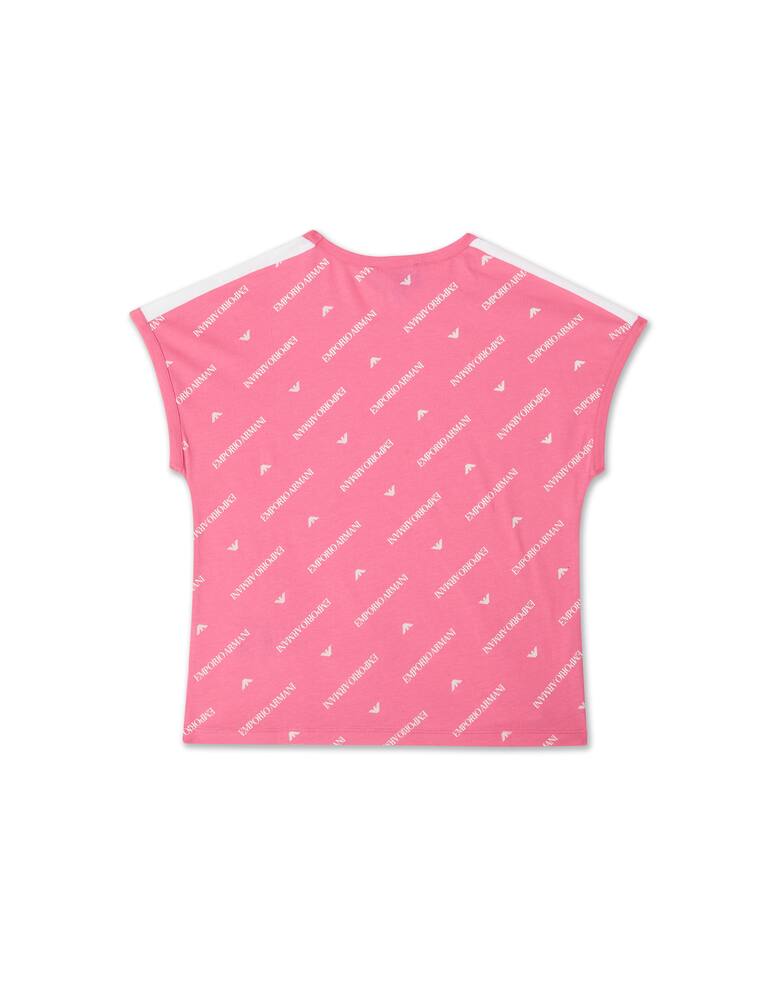 Emporio Armani Maglietta girocollo manica corta - Rosa - immagine 3 Emporio Armani Maglietta girocollo manica corta - Rosa - immagine 3