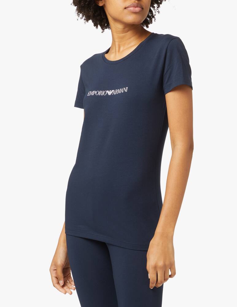 Emporio Armani Cotton t-shirt - blue - picture 1 Emporio Armani Cotton t-shirt - blue - picture 1
