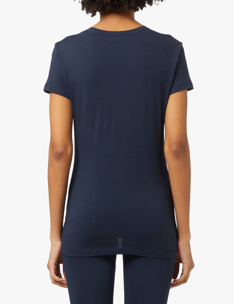 Emporio Armani Cotton t-shirt - blue - picture 2 Emporio Armani Cotton t-shirt - blue - picture 2