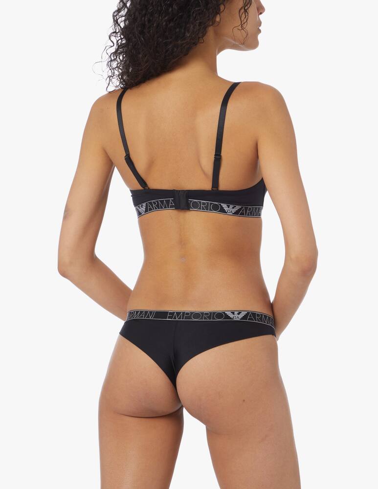rinascente Emporio Armani Padded triangle bra - black