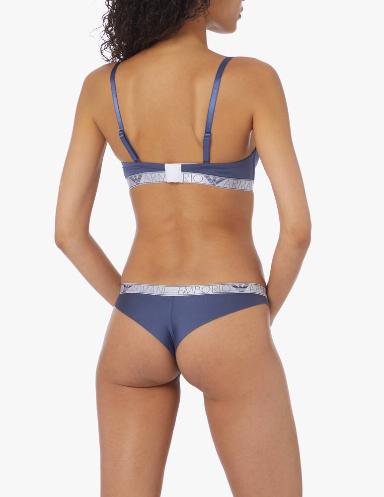 rinascente Emporio Armani Padded triangle bra - blue