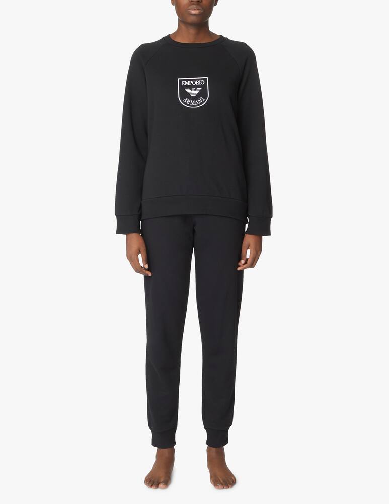 rinascente Emporio Armani Maglia e pantaloni in misto cotone - nero