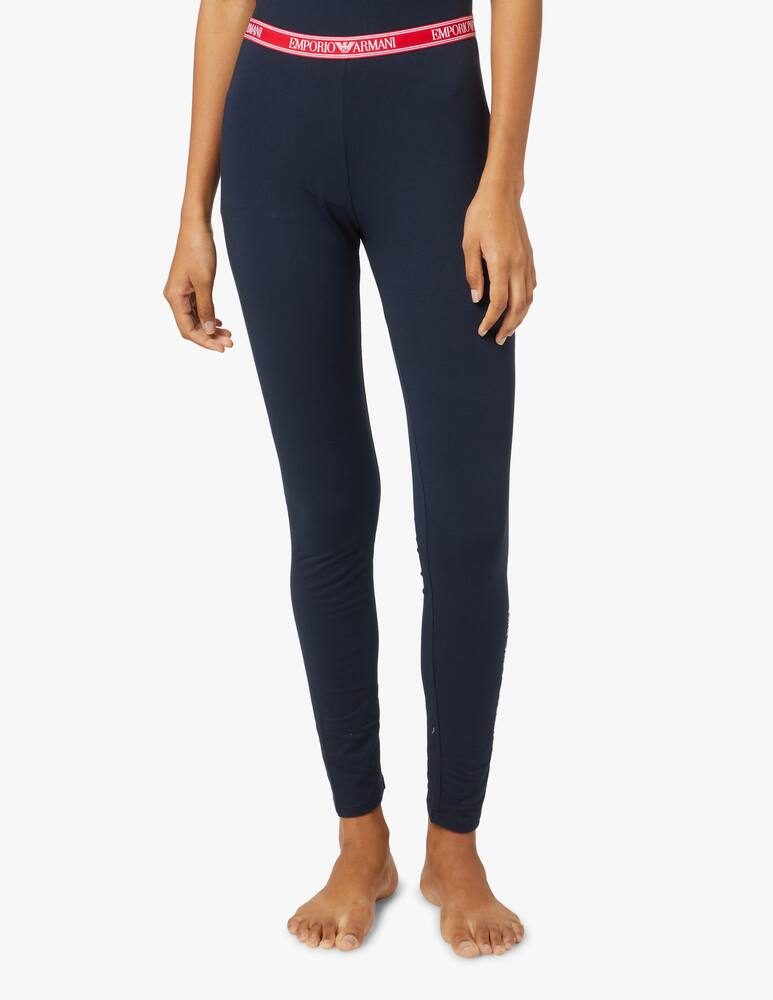 rinascente Emporio Armani Cotton leggings - blue