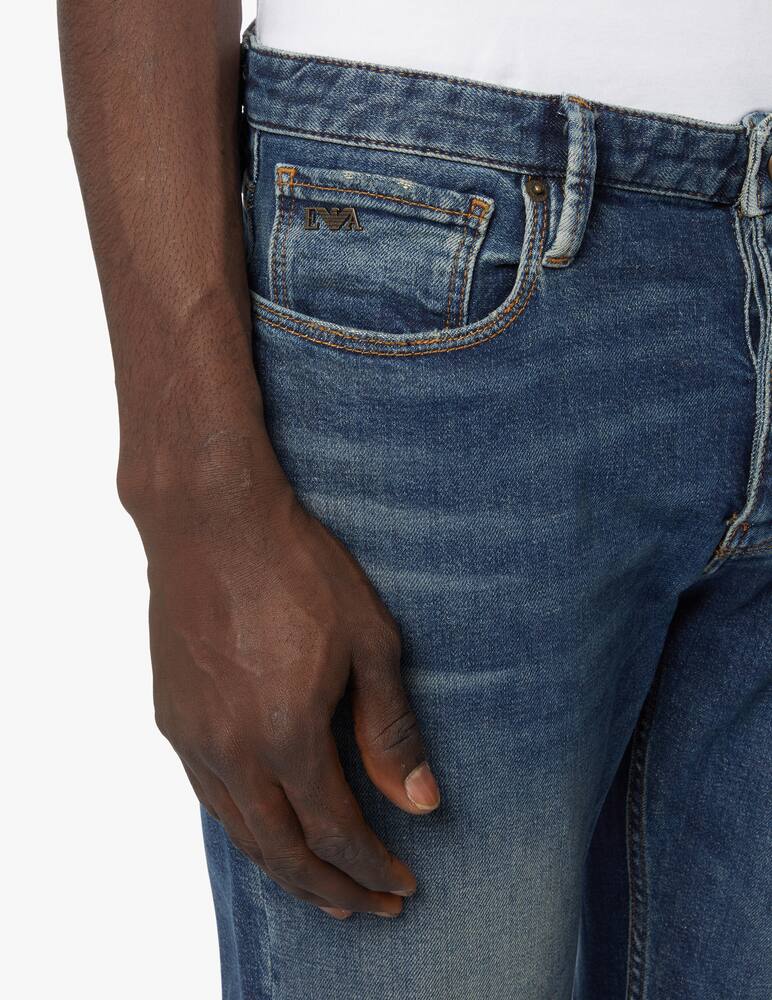 rinascente Emporio Armani Jeans dritto medio lavato - blu
