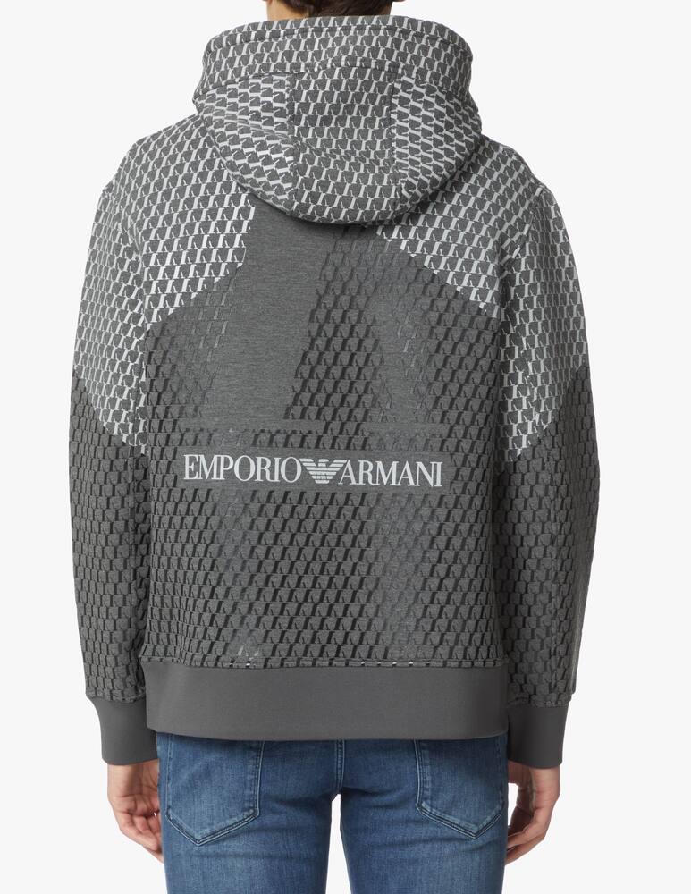 rinascente Emporio Armani Logo hoodie - grey