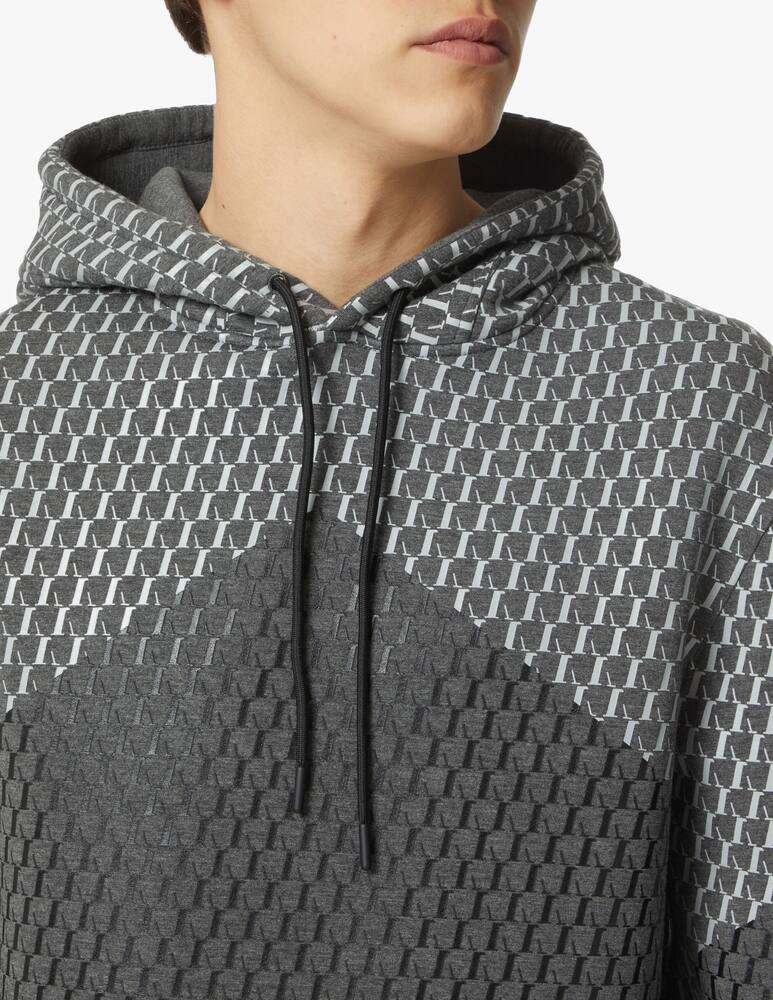 rinascente Emporio Armani Logo hoodie - grey