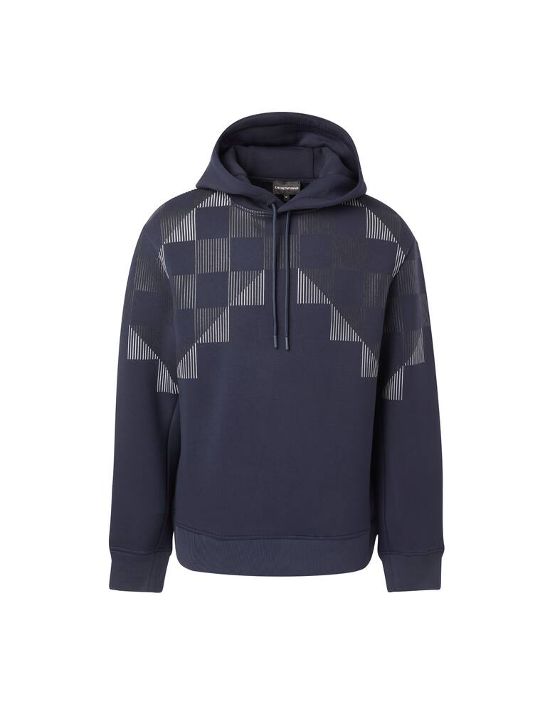 rinascente Emporio Armani Felpa con cappuccio logo ao - blu