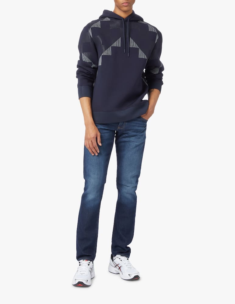 rinascente Emporio Armani Felpa con cappuccio logo ao - blu