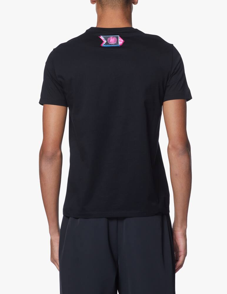 rinascente Emporio Armani Maglietta girocollo auto racing retro - nero