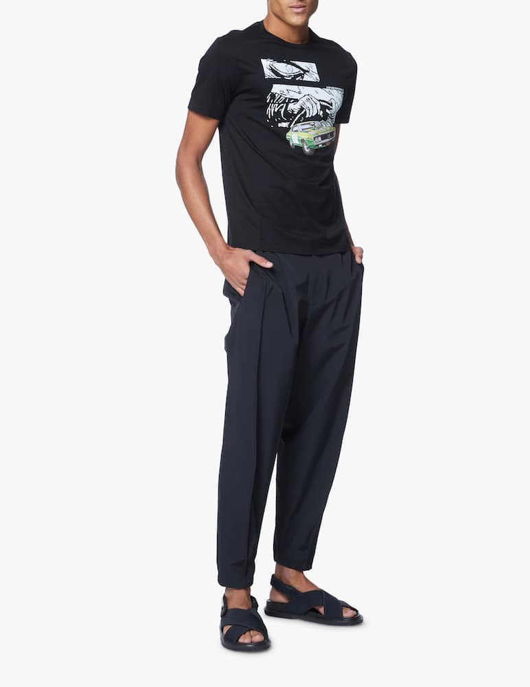 rinascente Emporio Armani Auto racing back t-shirt - black