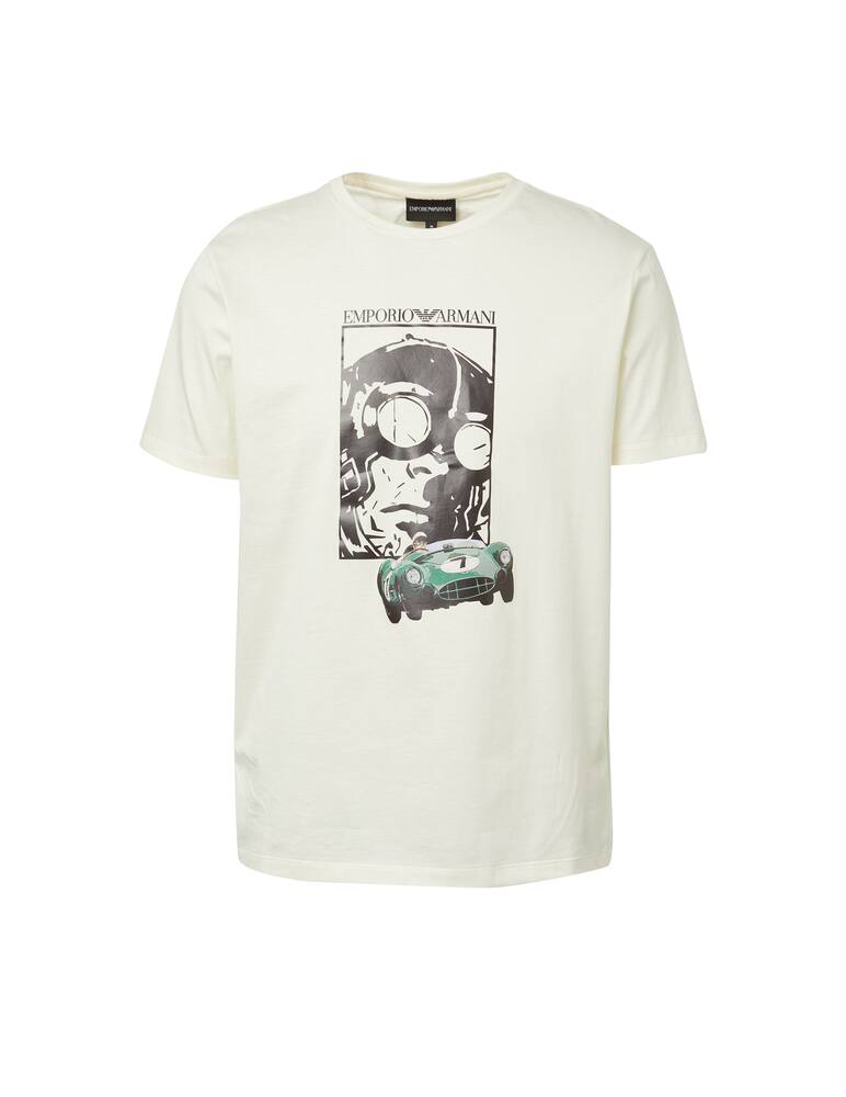 rinascente Emporio Armani Auto racing back t-shirt - white