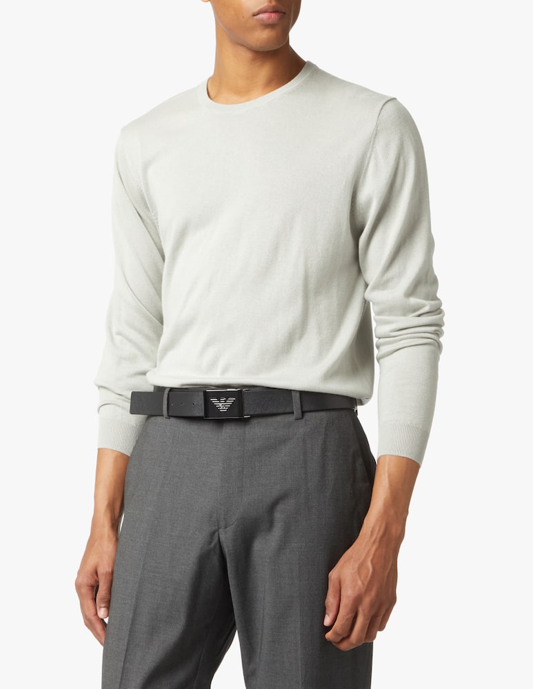 rinascente Emporio Armani 35 reversible belt eagle - black