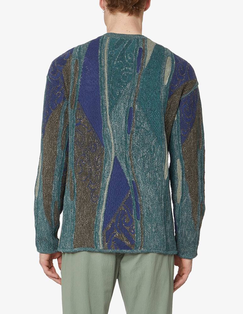 rinascente Emporio Armani Maglia girocollo fantasia astratta - verde