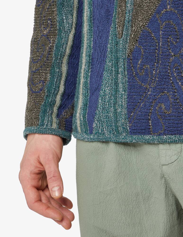 rinascente Emporio Armani Maglia girocollo fantasia astratta - verde