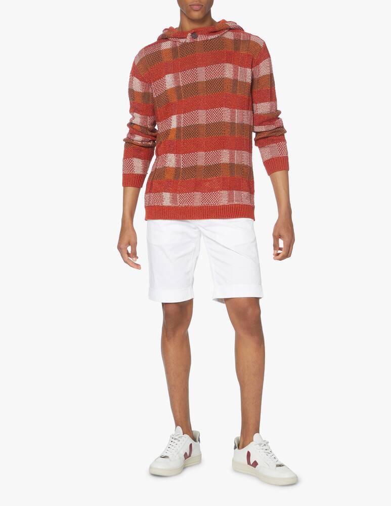 rinascente Emporio Armani Checked hooded sweater - multi