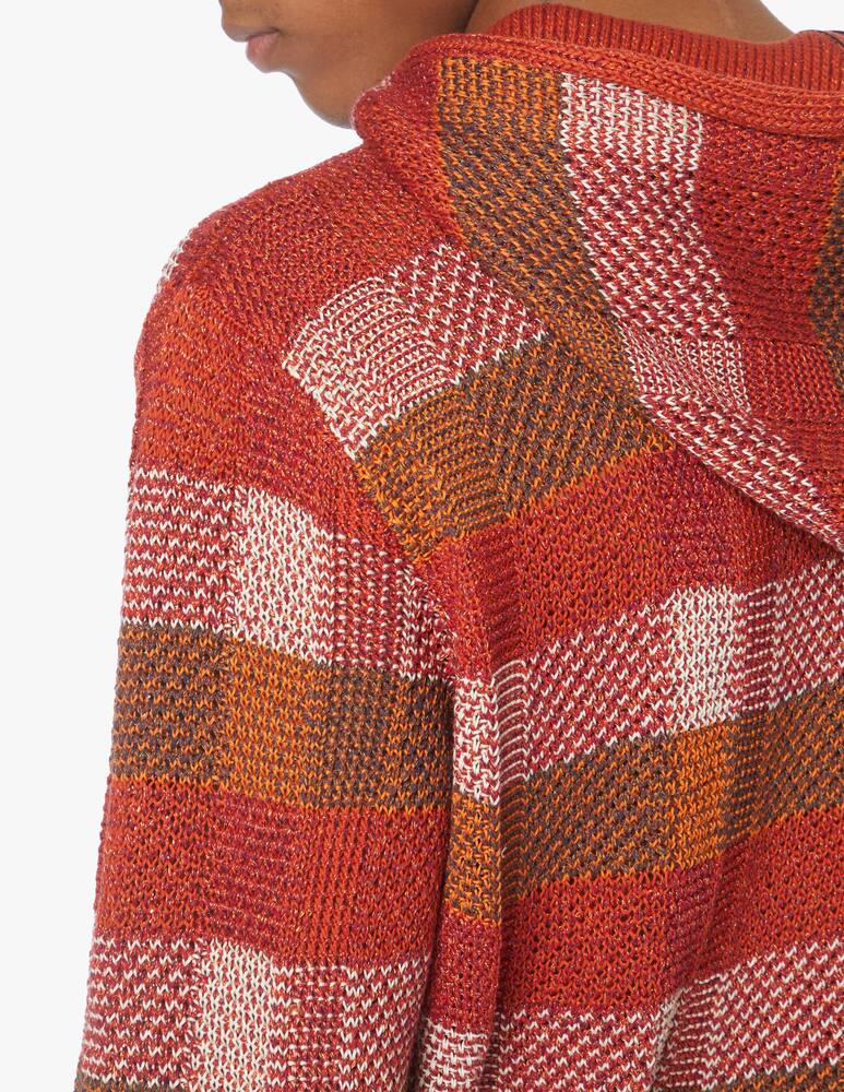 rinascente Emporio Armani Checked hooded sweater - multi