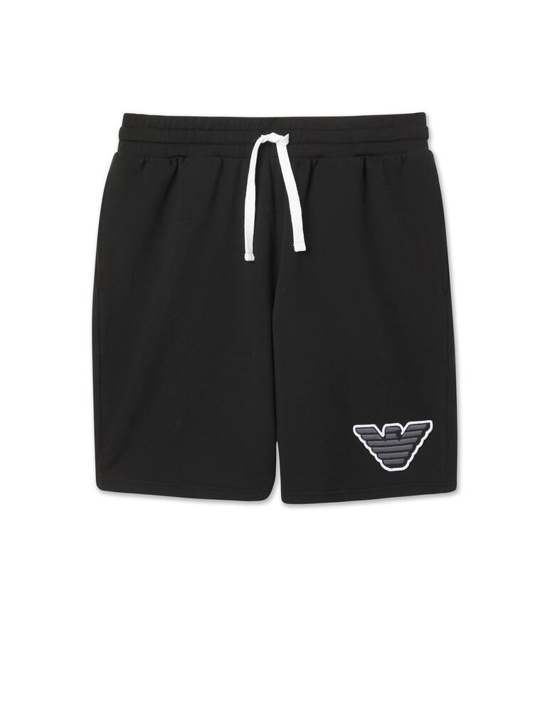 Emporio Armani Shorts stretch frch terry - black - picture 1 Emporio Armani Shorts stretch frch terry - black - picture 1