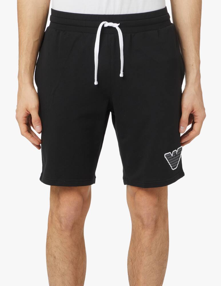 Emporio Armani Shorts stretch frch terry - black - picture 2 Emporio Armani Shorts stretch frch terry - black - picture 2