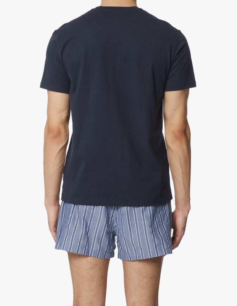 rinascente Emporio Armani Pajamas short yarn dyed woven - blue