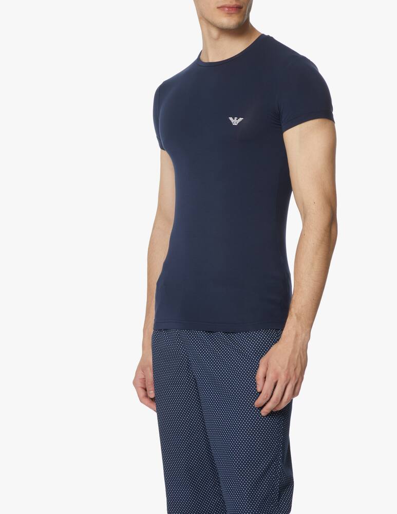 rinascente Emporio Armani Maglietta manica corta soft modal - blu