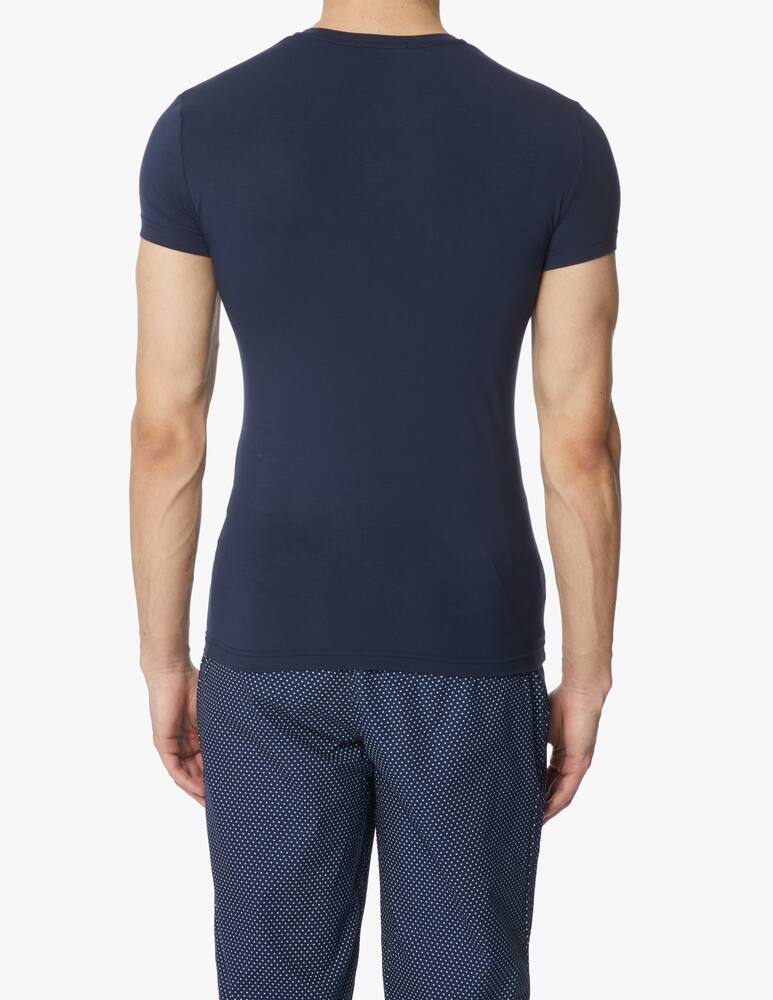 rinascente Emporio Armani Maglietta manica corta soft modal - blu