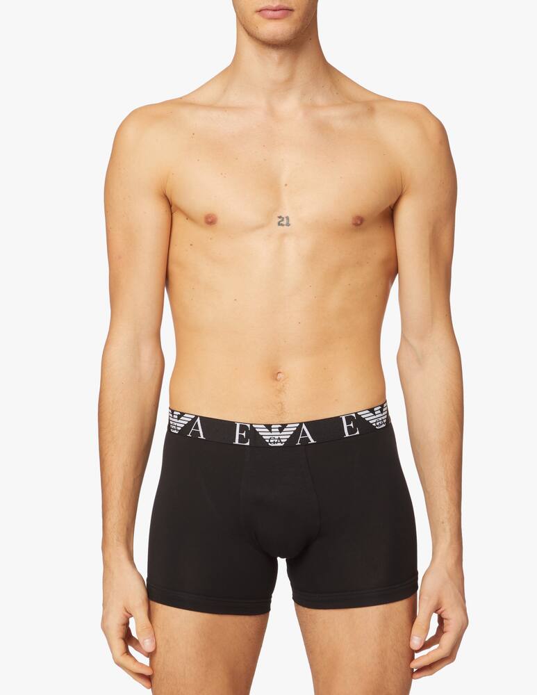 rinascente Emporio Armani 3pack boxer monogram - nero