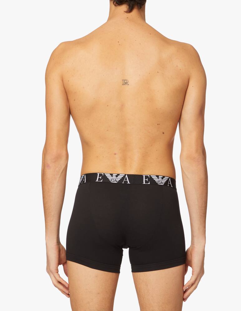 rinascente Emporio Armani 3pack boxer monogram - nero