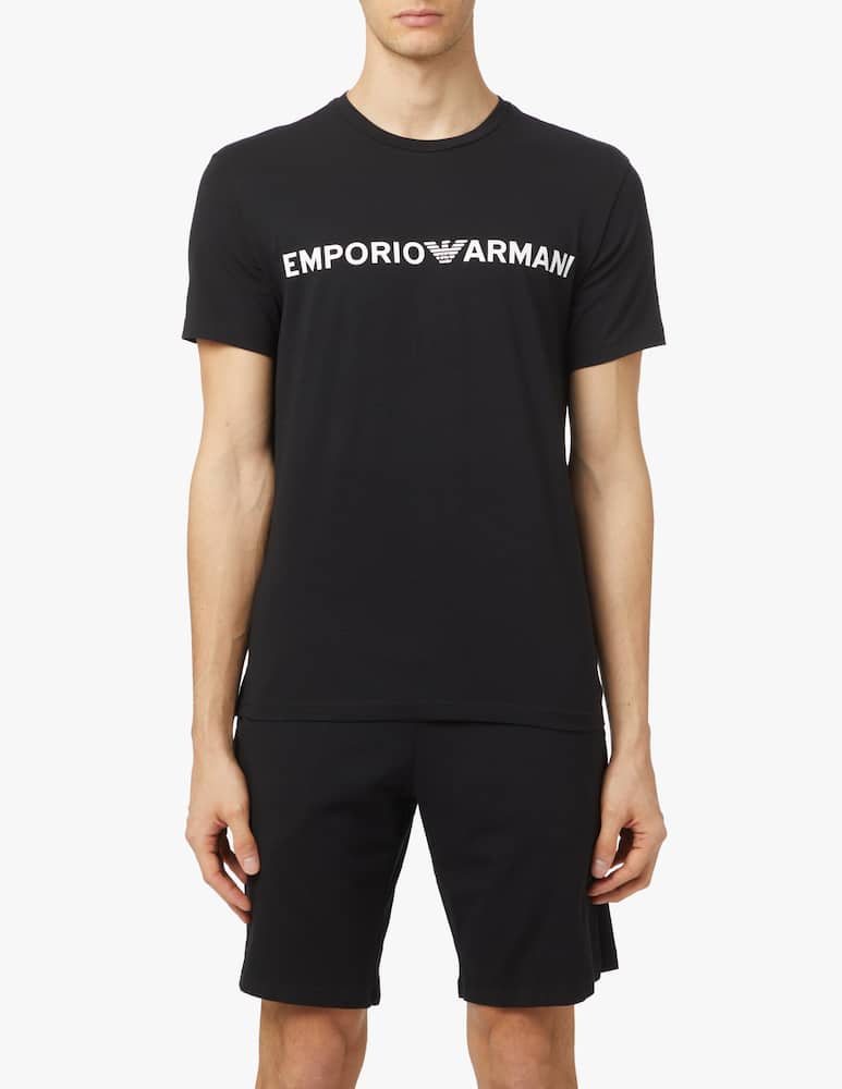 rinascente Emporio Armani Pajamas short megalogo - black