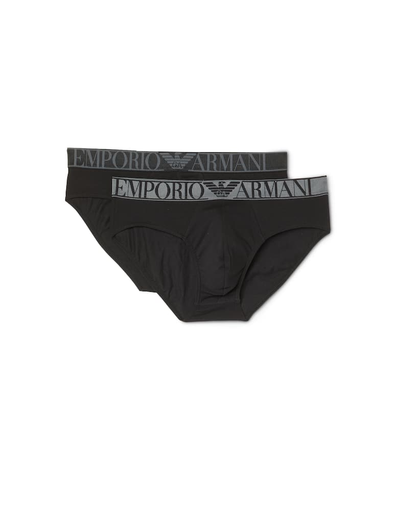 Emporio Armani 2p brief endurance - black - picture 1 Emporio Armani 2p brief endurance - black - picture 1
