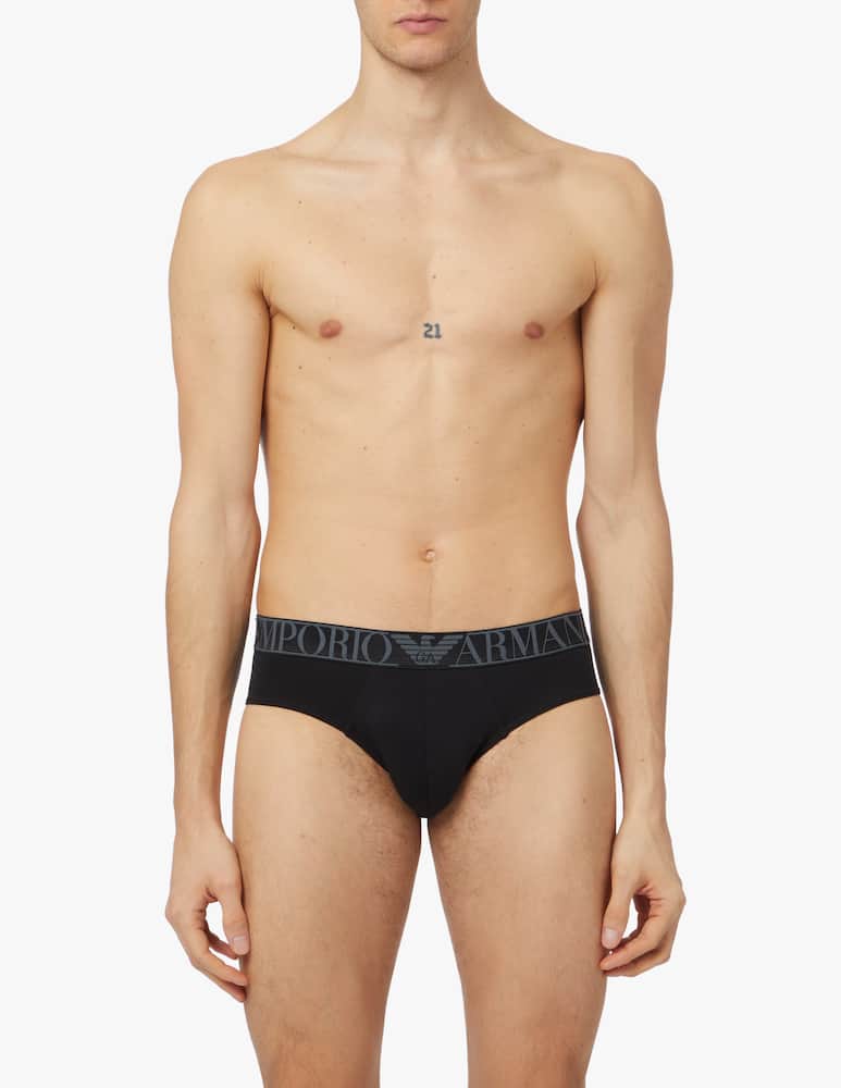 Emporio Armani 2p brief endurance - black - picture 2 Emporio Armani 2p brief endurance - black - picture 2