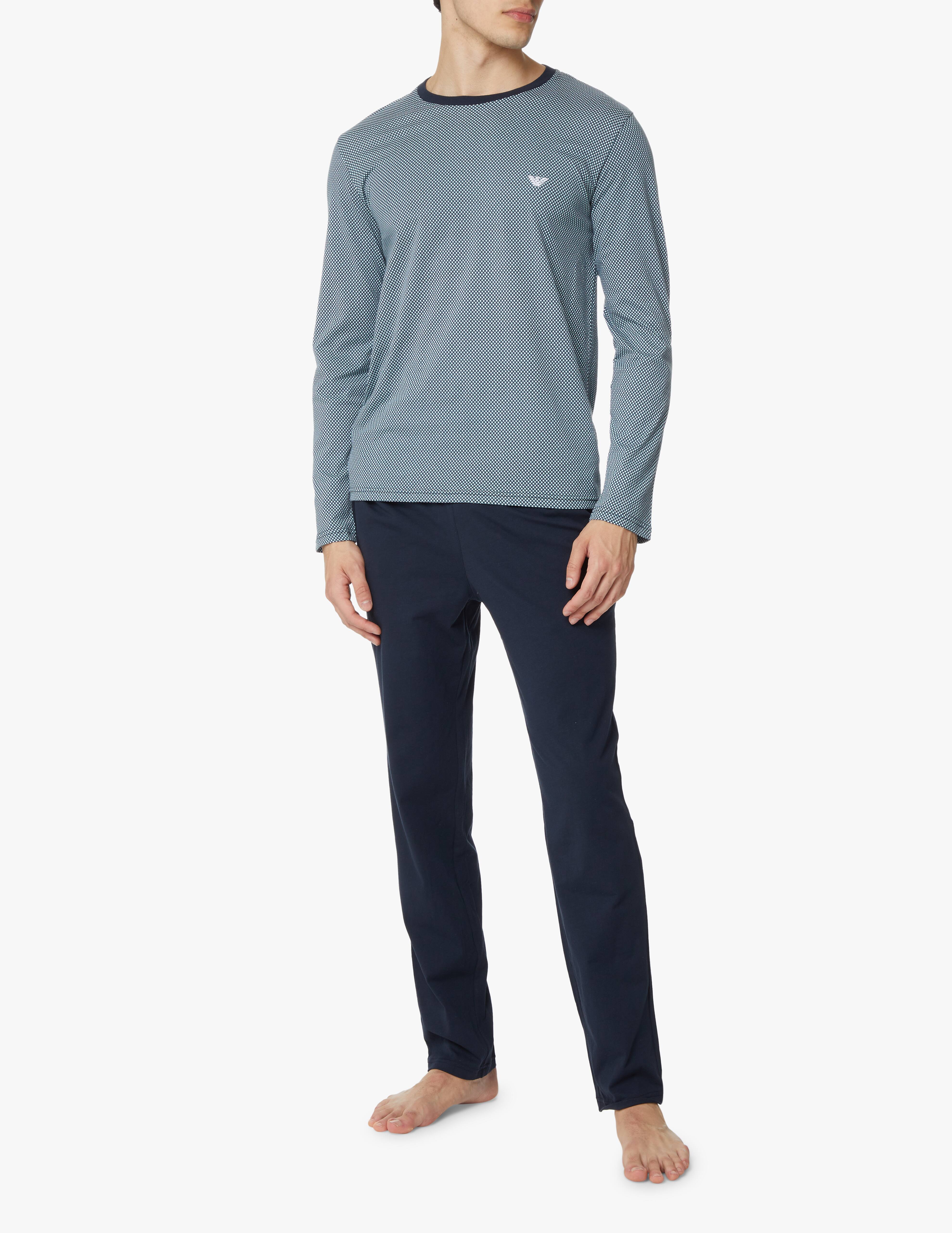 Shop Emporio Armani Pajamas long pattern mis - multi on Rinascente