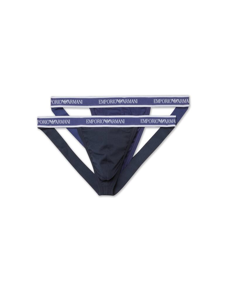 Emporio Armani 2p jockstrap core logoband - blue - picture 1 Emporio Armani 2p jockstrap core logoband - blue - picture 1