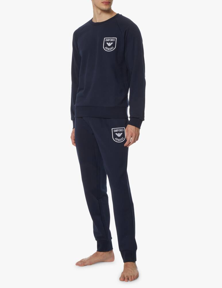 rinascente Emporio Armani Maglia e pantalone iconic terry - blu