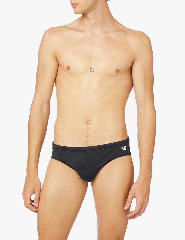Emporio Armani Costume slip logo ricamato - nero - immagine 2 Emporio Armani Costume slip logo ricamato - nero - immagine 2