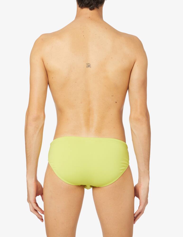 rinascente Emporio Armani Embroidery logo swim briefs - green