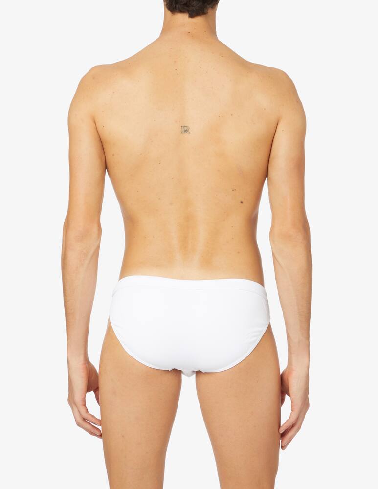 rinascente Emporio Armani Costume slip basso piquet - bianco