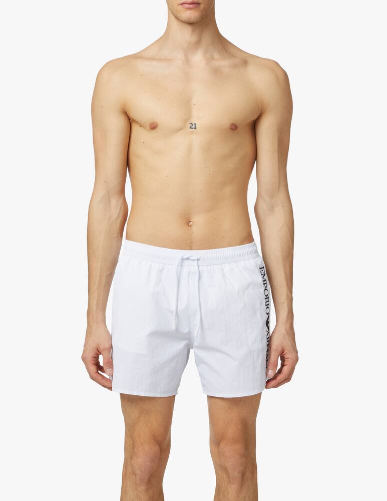 rinascente Emporio Armani Costume boxer logo ricamato - bianco