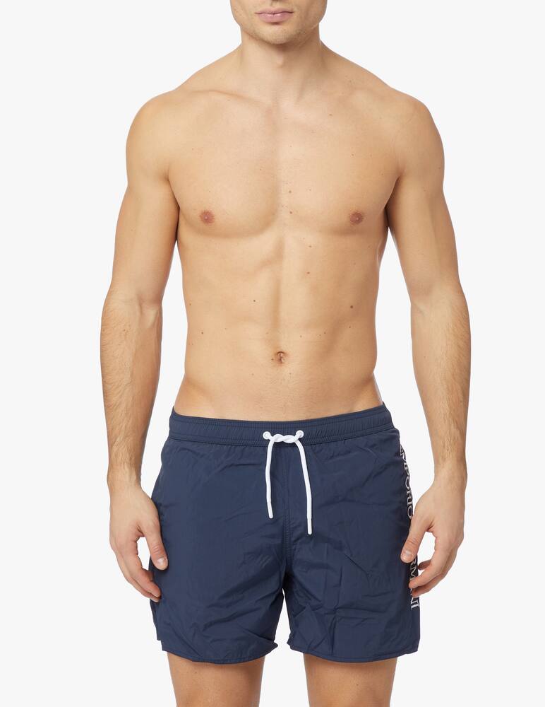rinascente Emporio Armani Costume boxer logo ricamato - blu