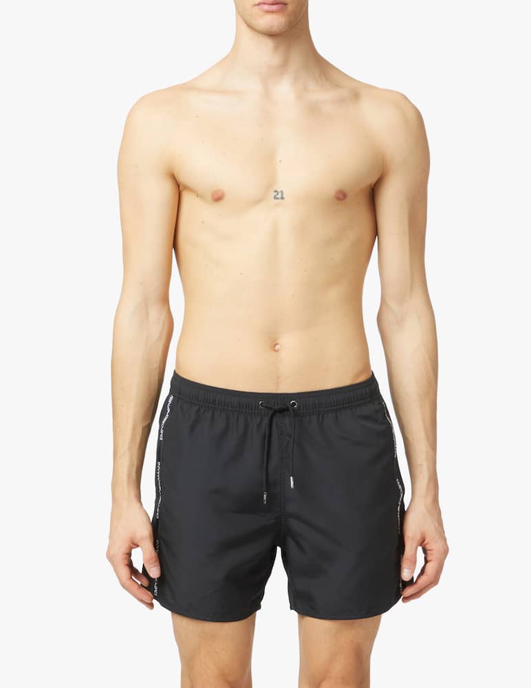 rinascente Emporio Armani Logo tape swimshorts - black