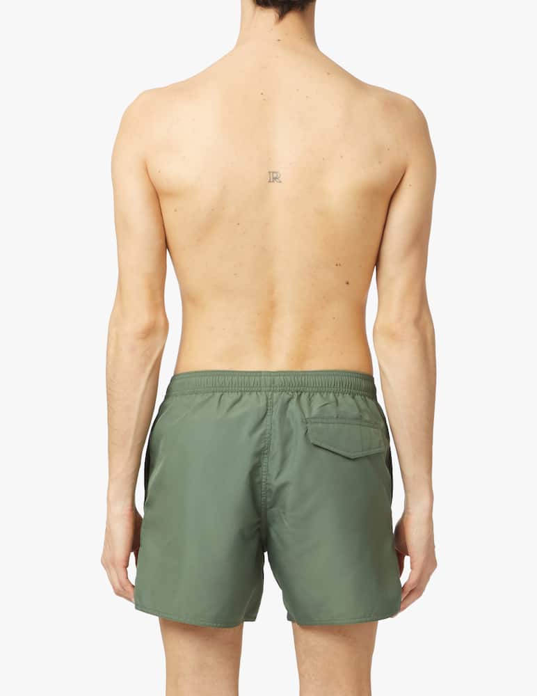 rinascente Emporio Armani Logo tape swimshorts - green