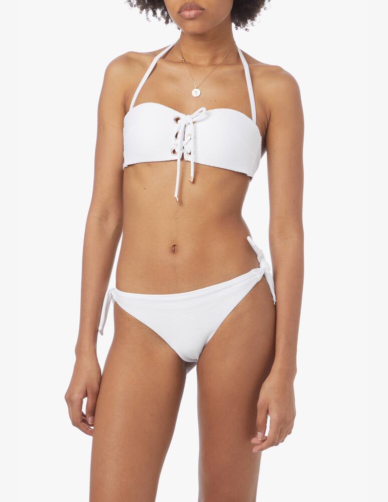 rinascente Emporio Armani Bikini imbottito con fascia e brazilian - bianco