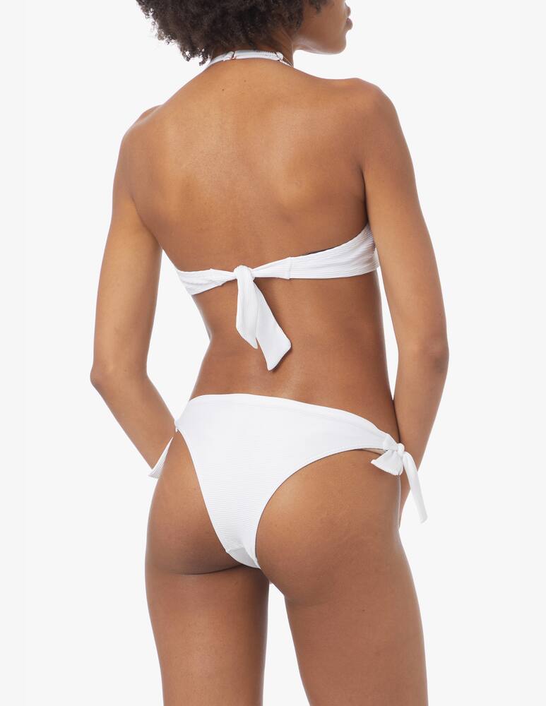 rinascente Emporio Armani Bikini imbottito con fascia e brazilian - bianco