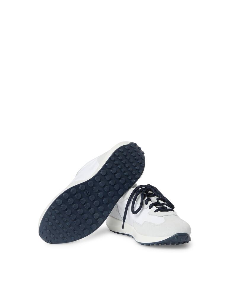 rinascente Armani Sneaker suede e nylon - Bianco