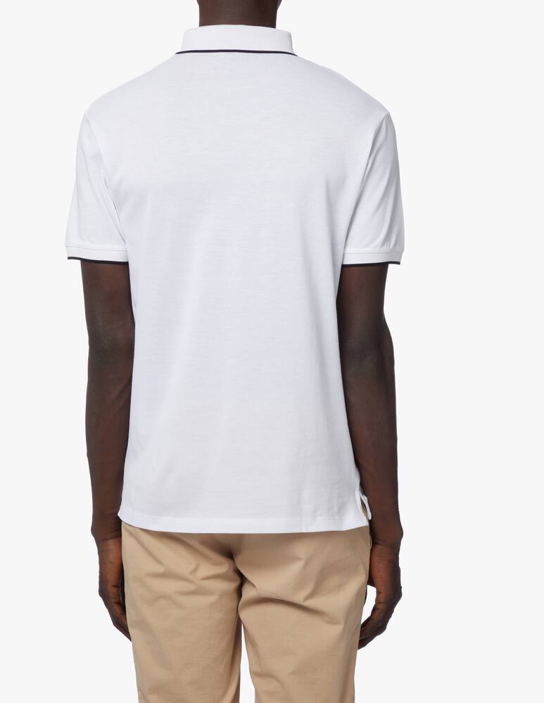 rinascente Emporio Armani Polo manica corta basic profili contrasto - bianco