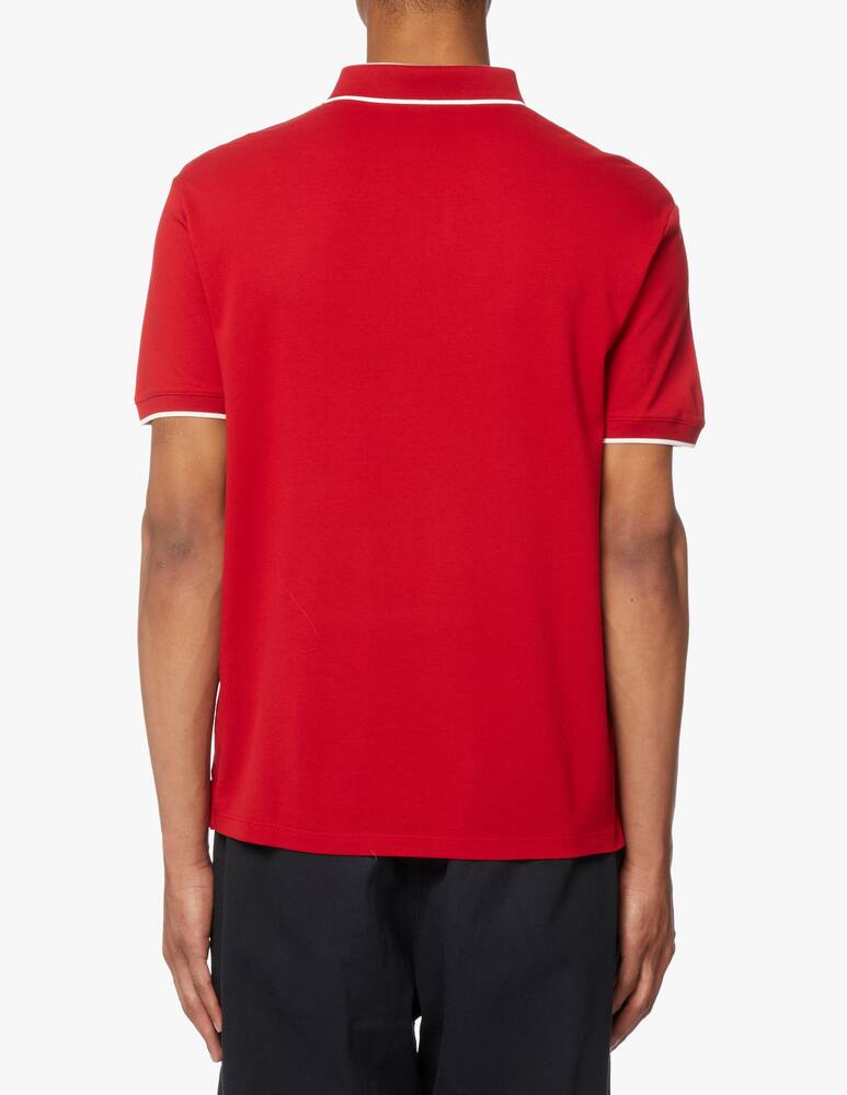 rinascente Emporio Armani Polo manica corta basic profili contrasto - rosso