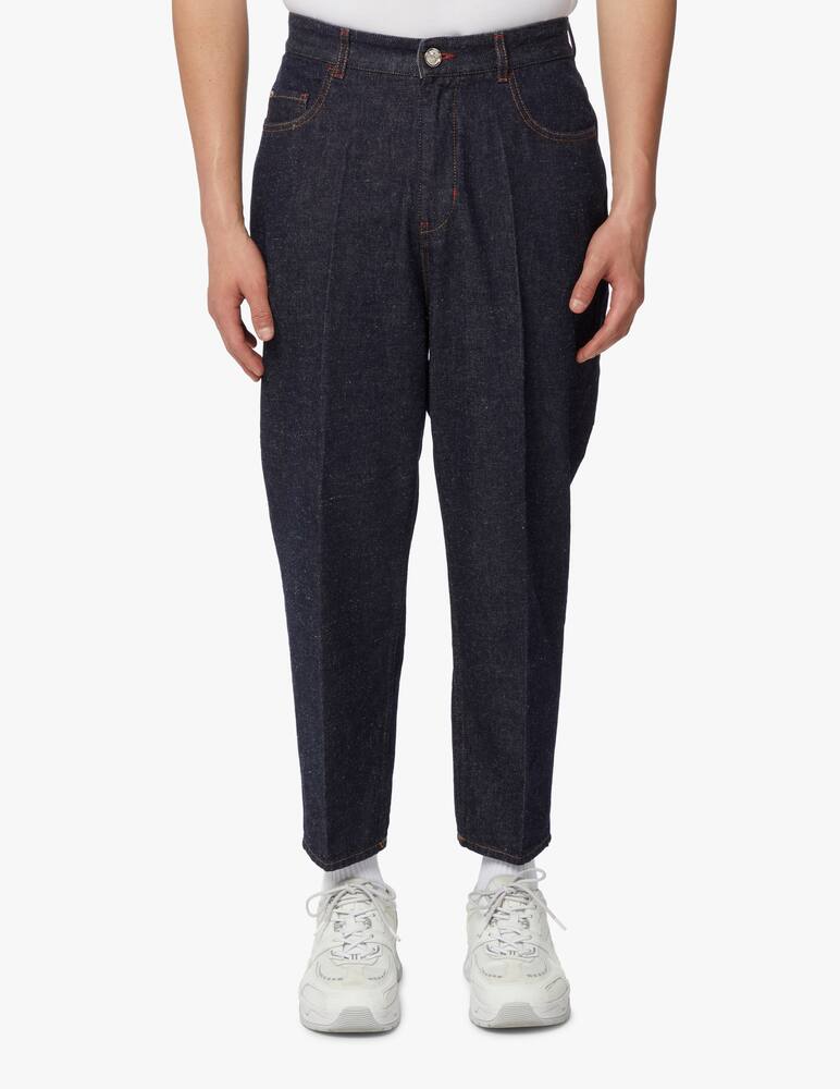 rinascente Emporio Armani Hemp loose fit jeans - blue