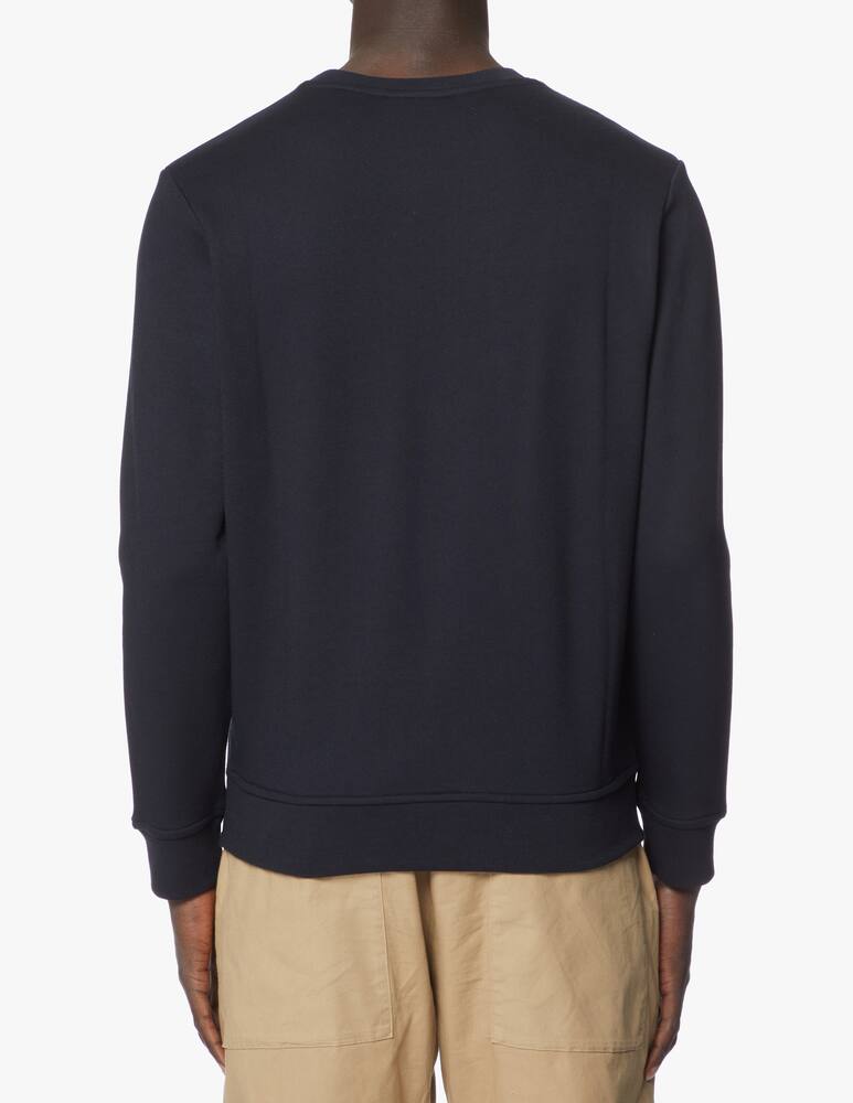 rinascente Emporio Armani Chest small logo basic sweatshirt - blue